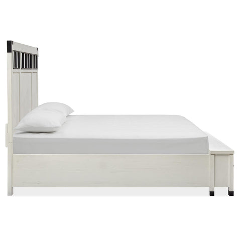  Magnussen Harper Springs B5321-68A King Panel Storage Bed with Metal/Wood Headboard IMAGE 4