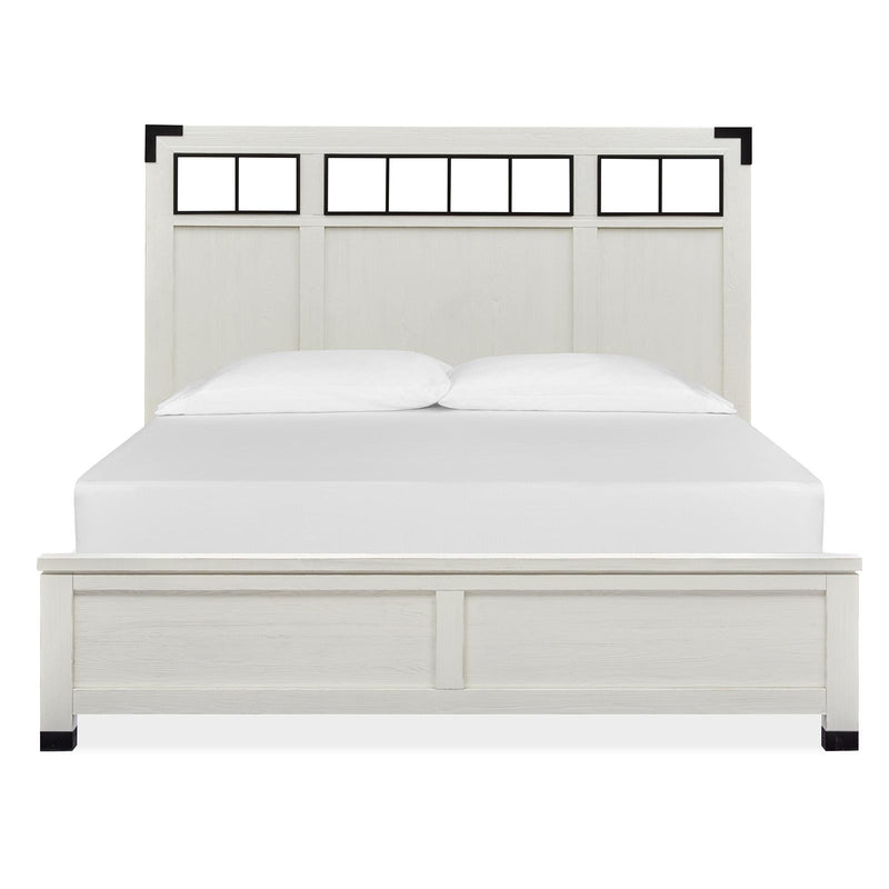 Magnussen Harper Springs B5321-68 King Panel Bed with Metal/Wood Headboard IMAGE 2