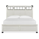 Magnussen Harper Springs B5321-58 Queen Panel Bed with Metal/Wood Headboard IMAGE 2