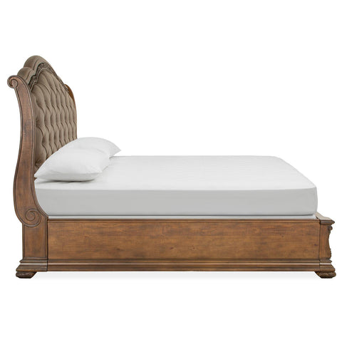  Magnussen Durango B5133-62A Complete King Sleigh Storage Bed w/Upholstered HB IMAGE 4