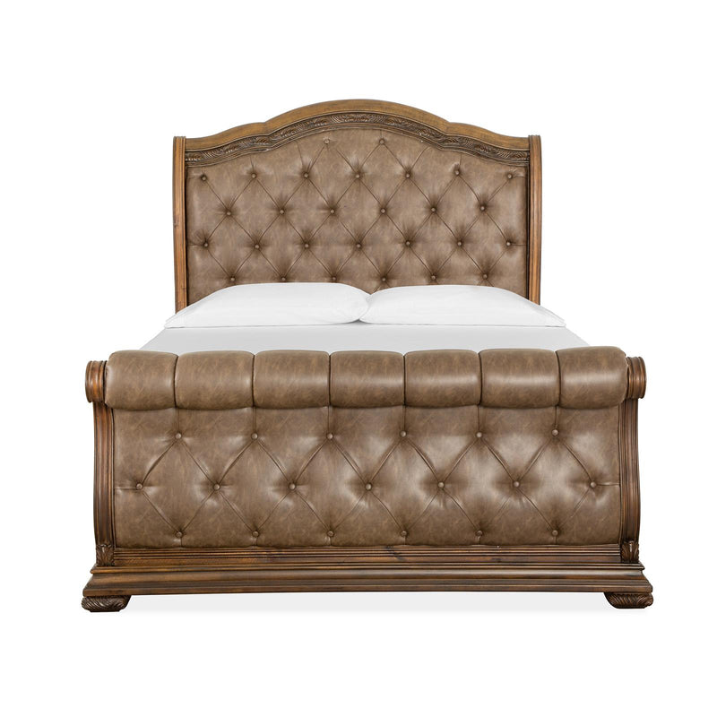 Magnussen Durango B5133-52 Complete Queen Sleigh Upholstered Bed IMAGE 2