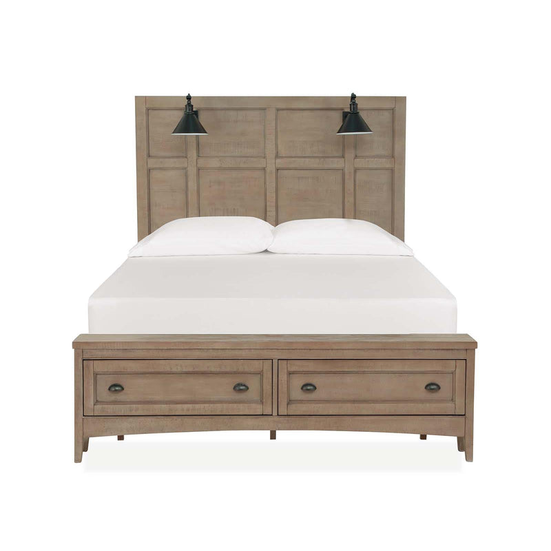 Magnussen Paxton Place B4805-59B Complete Queen Lamp Panel Storage Bed IMAGE 3