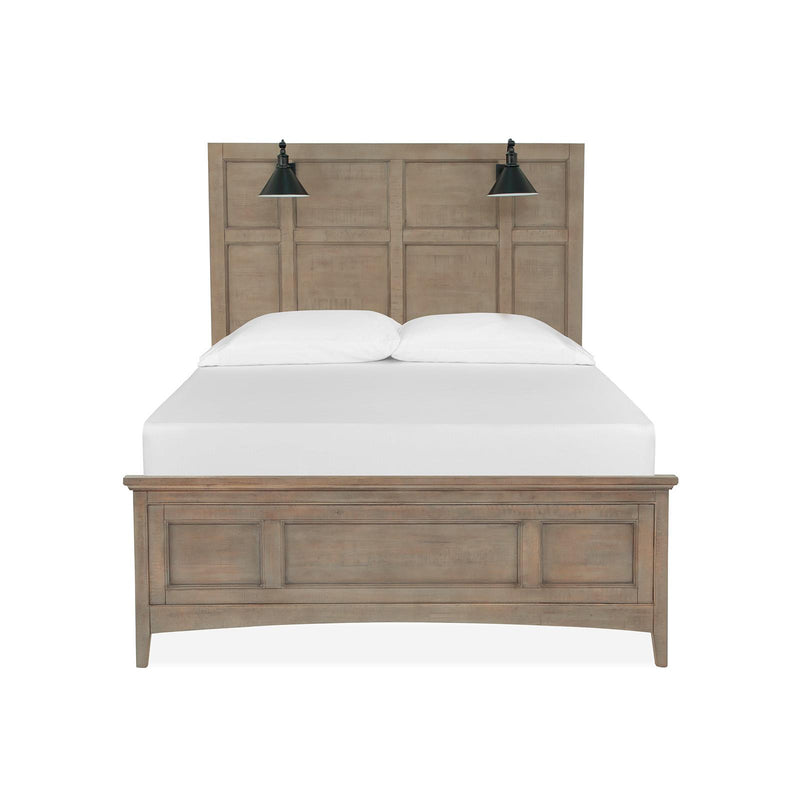 Magnussen Paxton Place B4805-59 Complete Queen Lamp Panel Bed with Regular Rails IMAGE 2