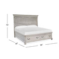  Magnussen Bronwyn B4436-64B Complete King Panel Storage Bed IMAGE 3