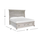 Magnussen Bronwyn B4436-64B Complete King Panel Storage Bed IMAGE 3