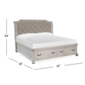  Magnussen Bronwyn B4436-63 Complete King Sleigh Storage Bed IMAGE 3