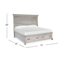  Magnussen Bronwyn B4436-54B Complete Queen Panel Storage Bed IMAGE 3