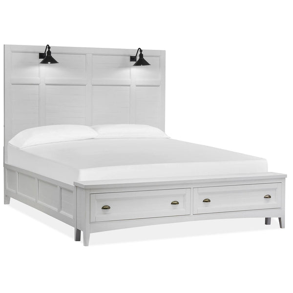 Magnussen Heron Cove B4400-79B Complete Cal.King Lamp Panel Storage Bed IMAGE 1