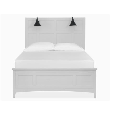  Magnussen Heron Cove B4400-59 Complete Queen Lamp Panel Bed with Regular Rails IMAGE 2
