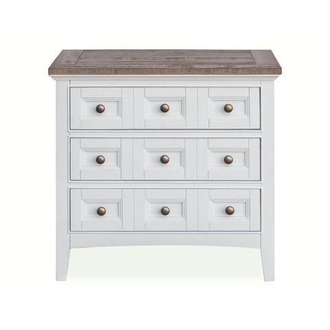  Magnussen Heron Cove B4400-01TT 2 Tone Drawer Nightstand (no touch lighting control) IMAGE 2