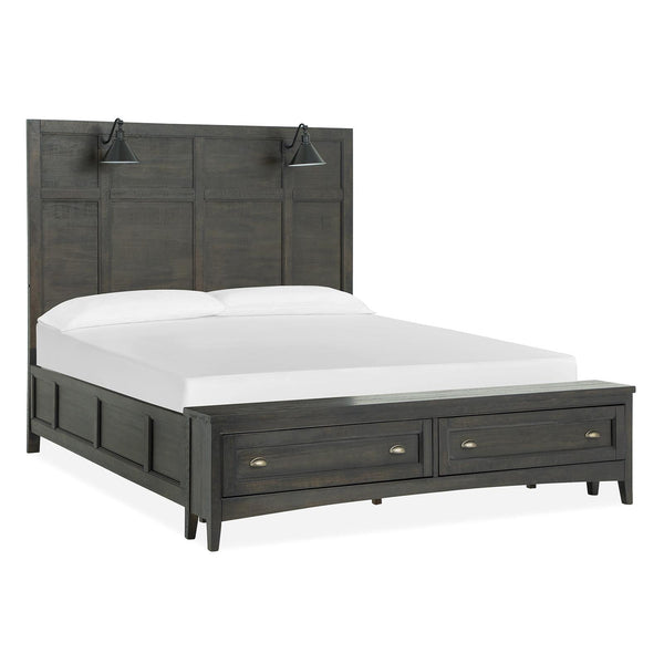 Magnussen Westley Falls B4399-69B King Lamp Panel Storage Bed IMAGE 1