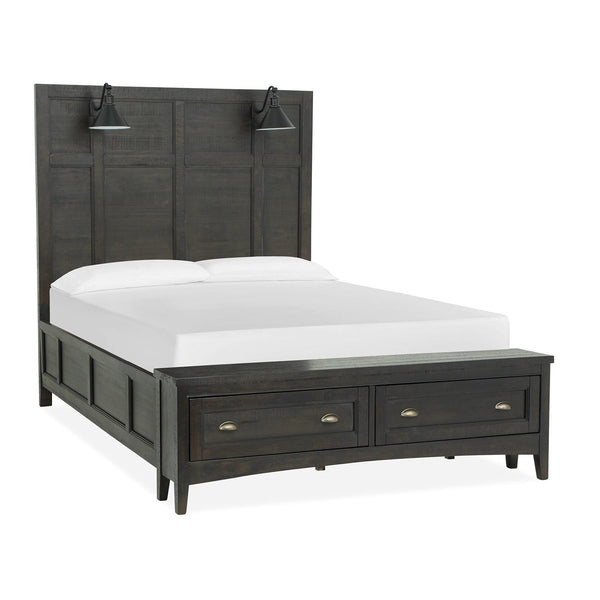 Magnussen Westley Falls B4399-59B Queen Lamp Panel Storage Bed IMAGE 1