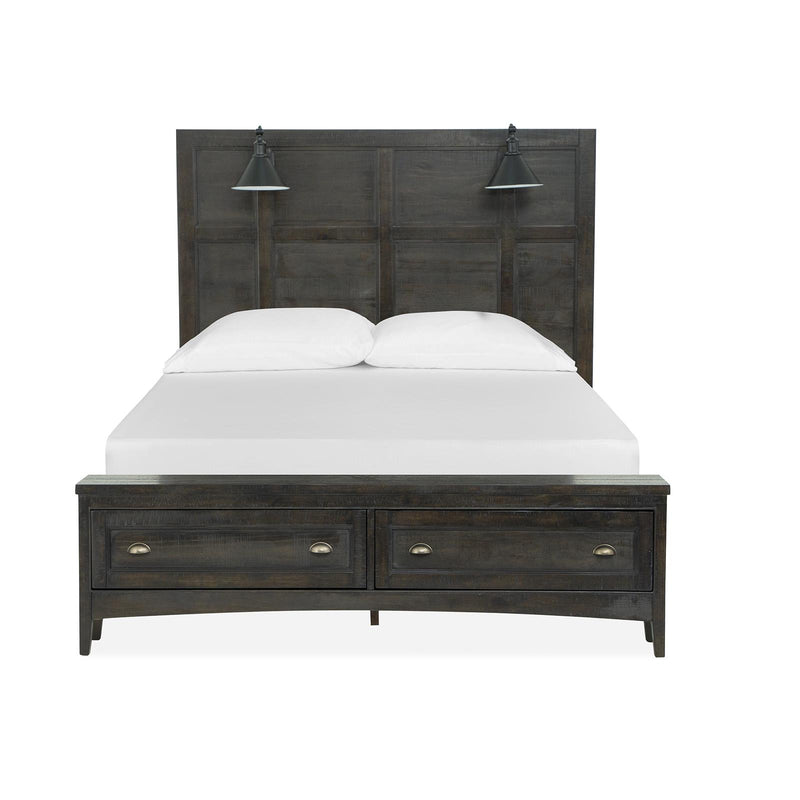 Magnussen Westley Falls B4399-59B Queen Lamp Panel Storage Bed IMAGE 3