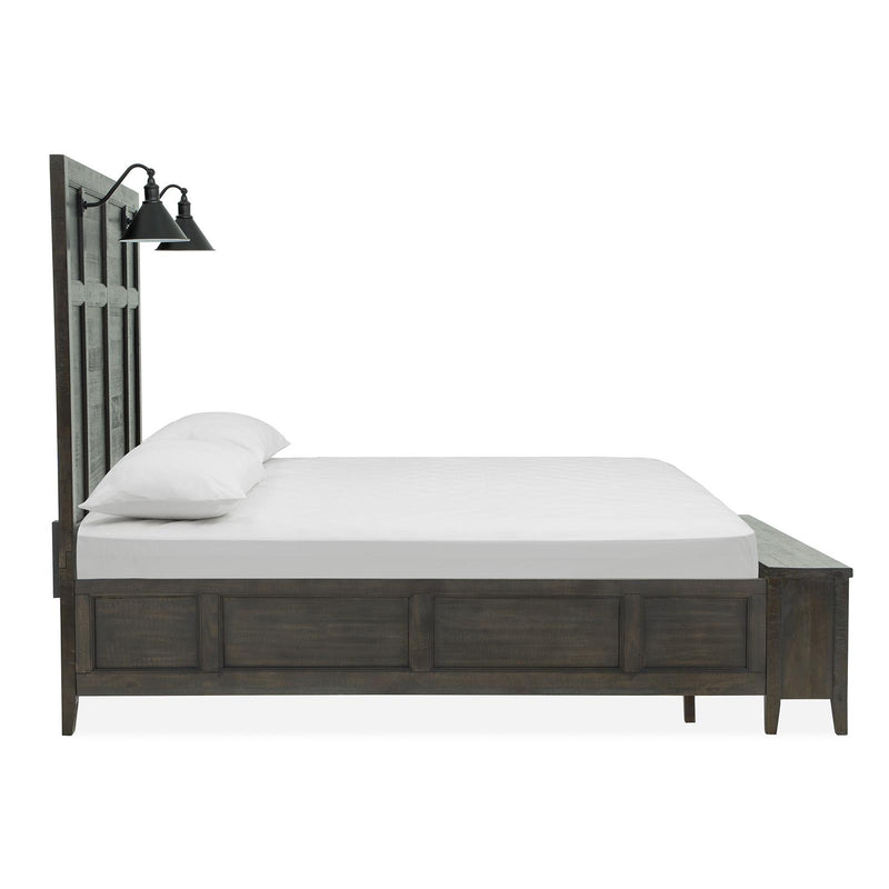 Magnussen Westley Falls B4399-59B Queen Lamp Panel Storage Bed IMAGE 4