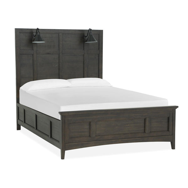 Magnussen Westley Falls B4399-59 Queen Lamp Panel Bed with Regular Rails IMAGE 1