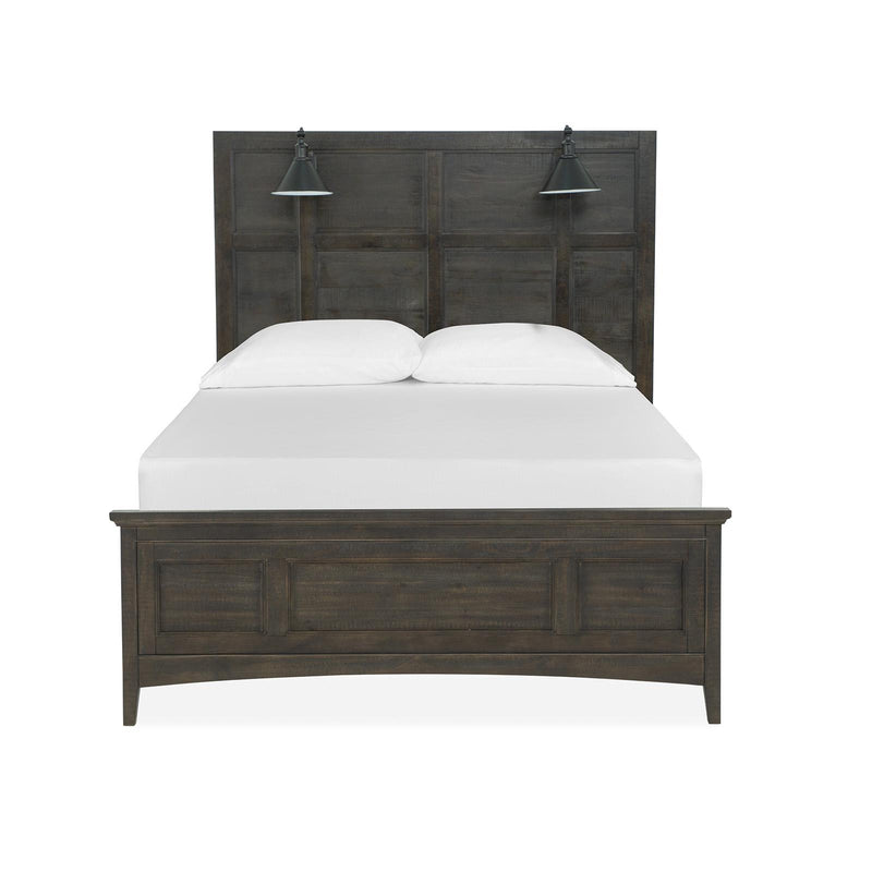 Magnussen Westley Falls B4399-59 Queen Lamp Panel Bed with Regular Rails IMAGE 2