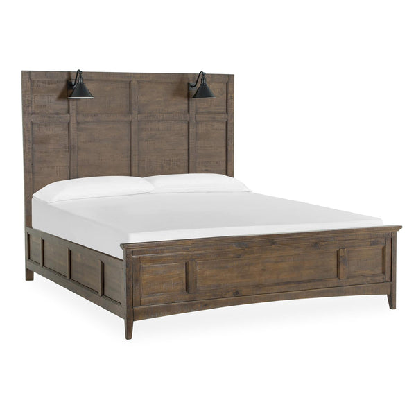 Magnussen Bay Creek B4398-79 California King Lamp Panel Bed with Regular Rails IMAGE 1