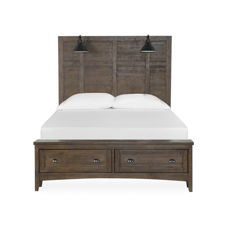 Magnussen Bay Creek B4398-59B Queen Lamp Panel Storage Bed IMAGE 3