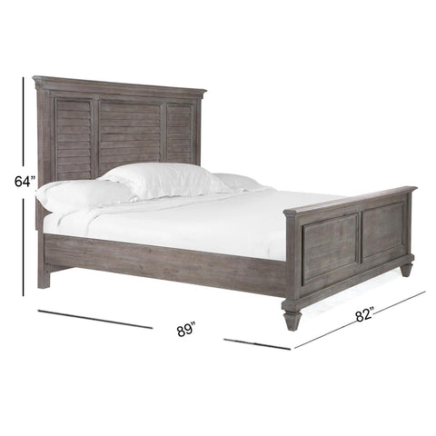  Magnussen Lancaster B4352-65 King Shutter Panel Bed IMAGE 3