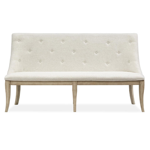 Magnussen Harlow D5491-78 Dining Bench with Upholstered Seat Back IMAGE 2