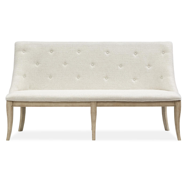 Magnussen Harlow D5491-78 Dining Bench with Upholstered Seat Back IMAGE 2