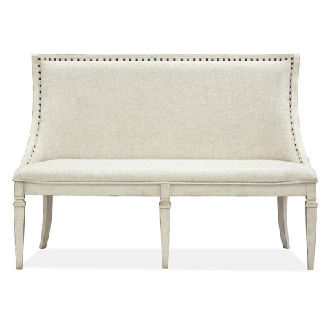  Magnussen Newport D5430-78 Bench with Upholstered Seat Back IMAGE 2