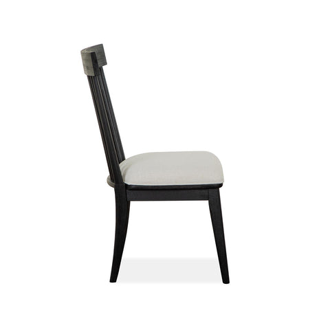  Magnussen Harper Springs D5321-64 Dining Side Chair with Upholstered Seat & Wood Windsor Back IMAGE 3