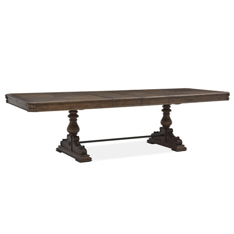  Magnussen Durango D5133-21 Trestle Dining Table IMAGE 2