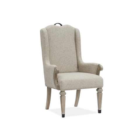  Magnussen Marisol D5132-76 Upholstered Host Arm Chair IMAGE 1