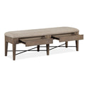  Magnussen Paxton Place D4805-68 Bench with Upholstered Seat IMAGE 2