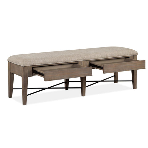  Magnussen Paxton Place D4805-68 Bench with Upholstered Seat IMAGE 2