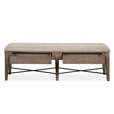  Magnussen Paxton Place D4805-68 Bench with Upholstered Seat IMAGE 4
