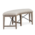  Magnussen Paxton Place D4805-67 Curved Bench with Upholstered Seat IMAGE 1