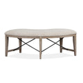  Magnussen Paxton Place D4805-67 Curved Bench with Upholstered Seat IMAGE 3