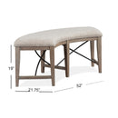 Magnussen Paxton Place D4805-67 Curved Bench with Upholstered Seat IMAGE 6