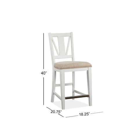  Magnussen Heron Cove D4400-82 Counter Chair with Upholstered Seat IMAGE 3