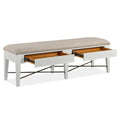  Magnussen Heron Cove D4400-68 Bench with Upholstered Seat IMAGE 2