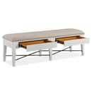 Magnussen Heron Cove D4400-68 Bench with Upholstered Seat IMAGE 2