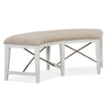  Magnussen Heron Cove D4400-67 Curved Bench with Upholstered Seat IMAGE 1