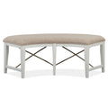  Magnussen Heron Cove D4400-67 Curved Bench with Upholstered Seat IMAGE 2