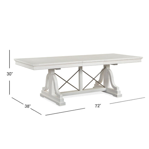  Magnussen Heron Cove D4400-25 Trestle Dining Table IMAGE 6