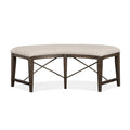  Magnussen Westley Falls D4399-67 Curved Bench with Upholstered Seat IMAGE 2