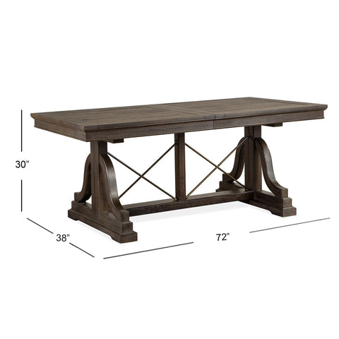  Magnussen Westley Falls D4399-25 Trestle Dining Table IMAGE 11