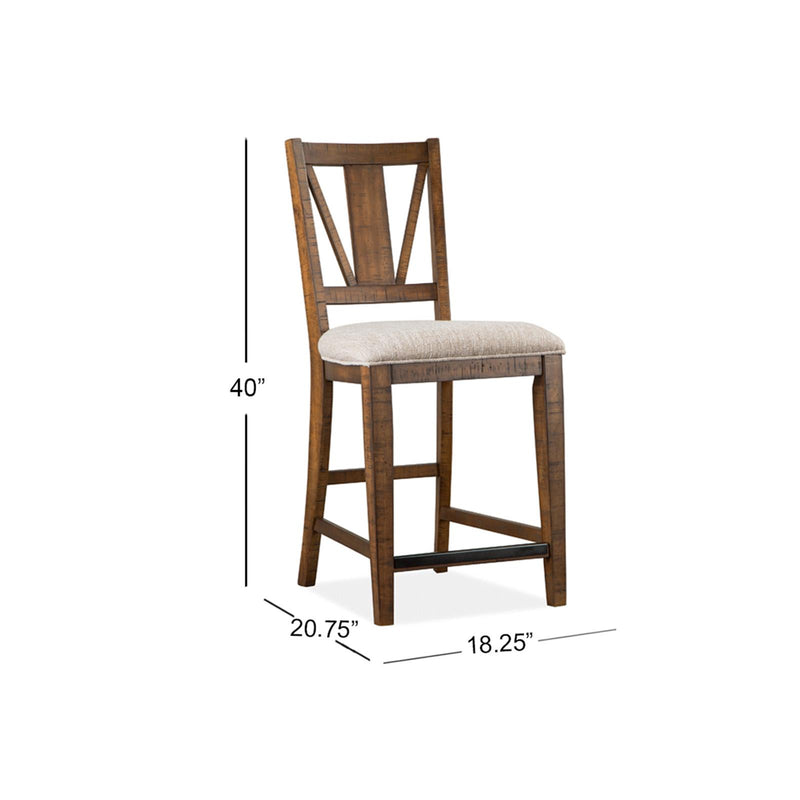 Magnussen Bay Creek D4398-82 Counter Chair with Upholstered Seat IMAGE 7