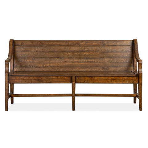  Magnussen Bay Creek D4398-79 Bench with Back IMAGE 3