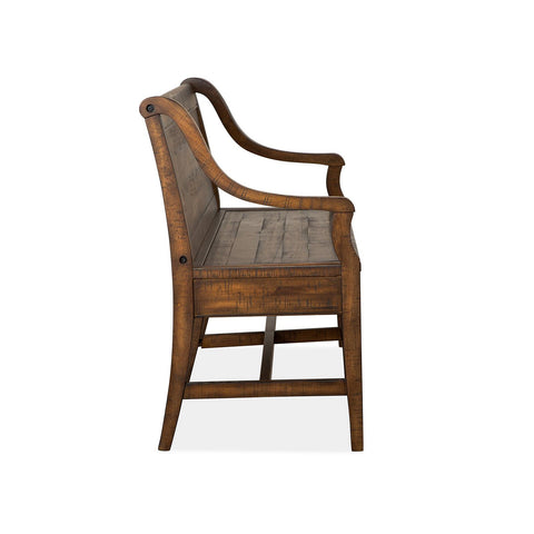  Magnussen Bay Creek D4398-79 Bench with Back IMAGE 4