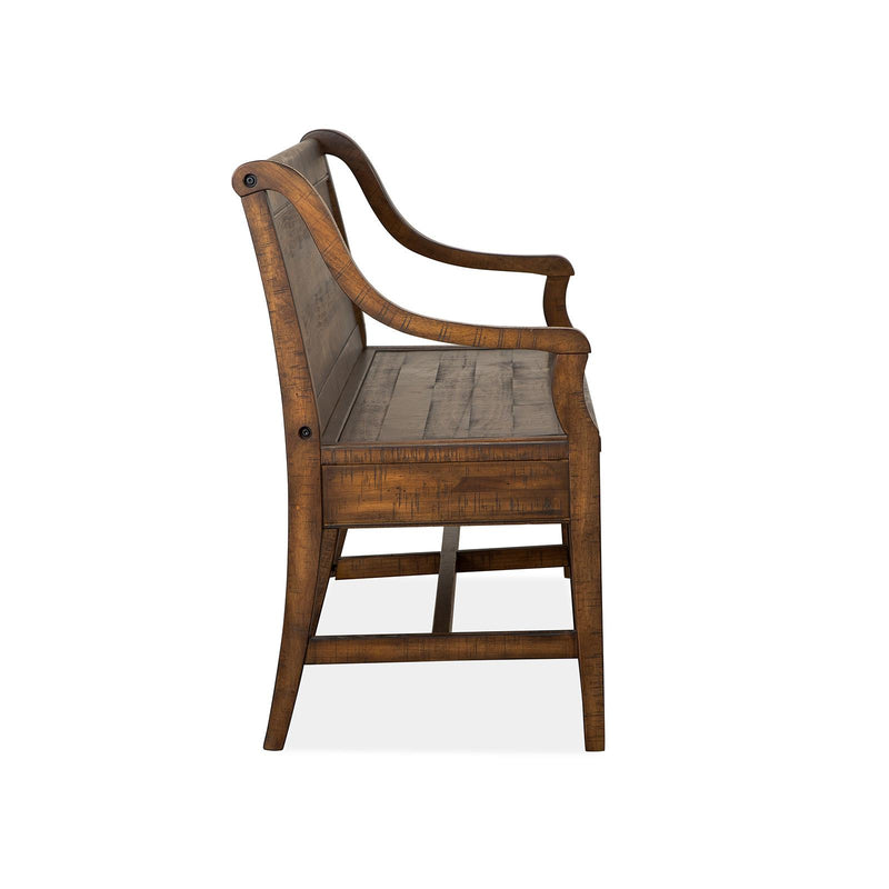 Magnussen Bay Creek D4398-79 Bench with Back IMAGE 4