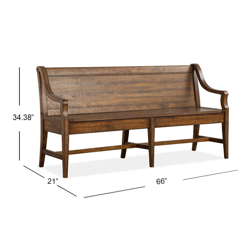 Magnussen Bay Creek D4398-79 Bench with Back IMAGE 9