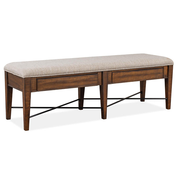 Magnussen Bay Creek D4398-68 Bench with Upholstered Seat IMAGE 1