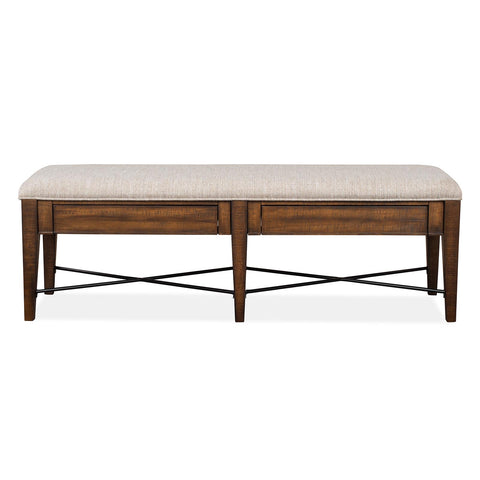  Magnussen Bay Creek D4398-68 Bench with Upholstered Seat IMAGE 3